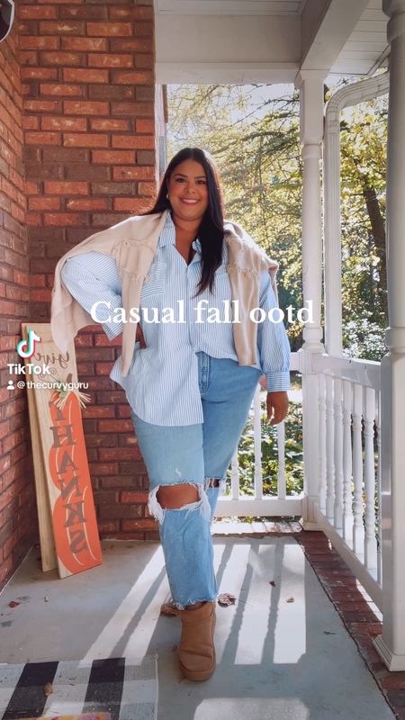 Obsessed with this elevated but casual outfit! So easy to throw on! #plussizefallfashion #abercrombiejeans

#LTKplussize #LTKfindsunder50 #LTKsalealert
