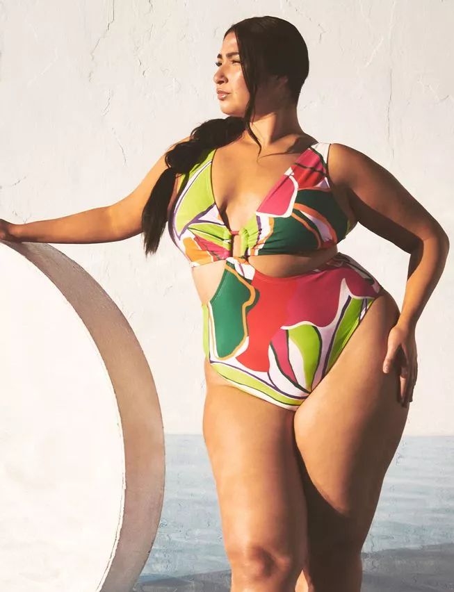 Gabi Fresh Swim x ELOQUII Ring Front Cutout Swimsuit | Eloquii