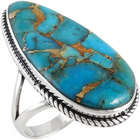 Turquoise Ring in Sterling Silver 925 | Amazon (US)