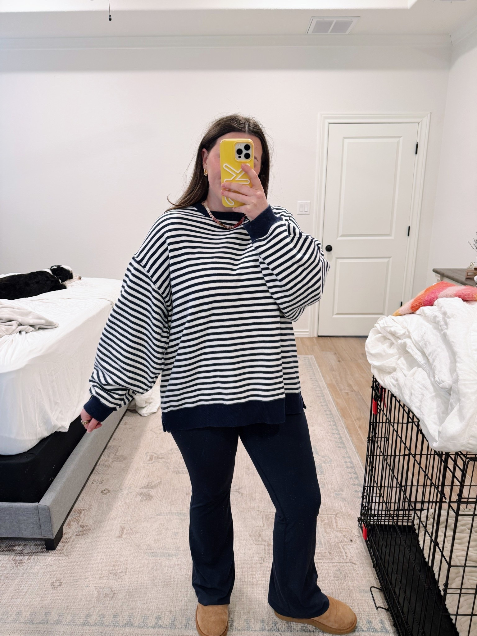 I wear this almost every day! 

Runs super oversized… I normally like my crew necks to be an XL to have this fit but this one is a medium and it’s PERFECTLY oversized! 

#LTKmomlife #LTKMidsize #LTKootd