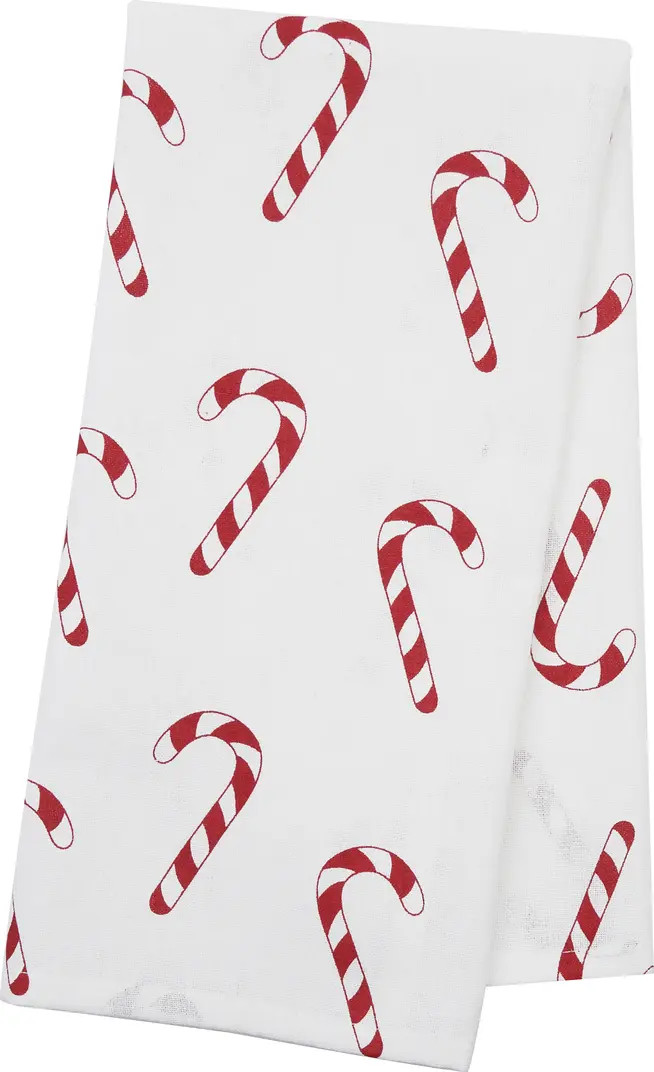 C&F Home Christmas Candy Cane Pattern Printed 100% Cotton Flour Sack Dishtowel | Nordstrom | Nordstrom