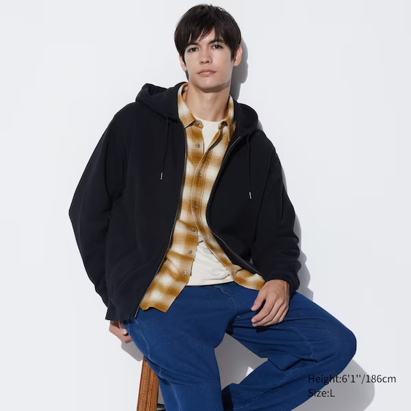 Sweat Full-Zip Long-Sleeve Hoodie | UNIQLO (US)