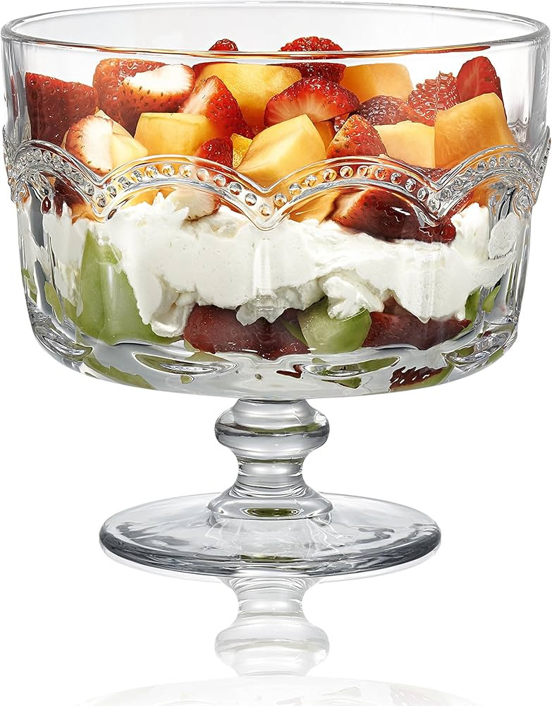 Artland A Pearl Ridge Trifle Bowl, 88 oz, Glass | Amazon (US)