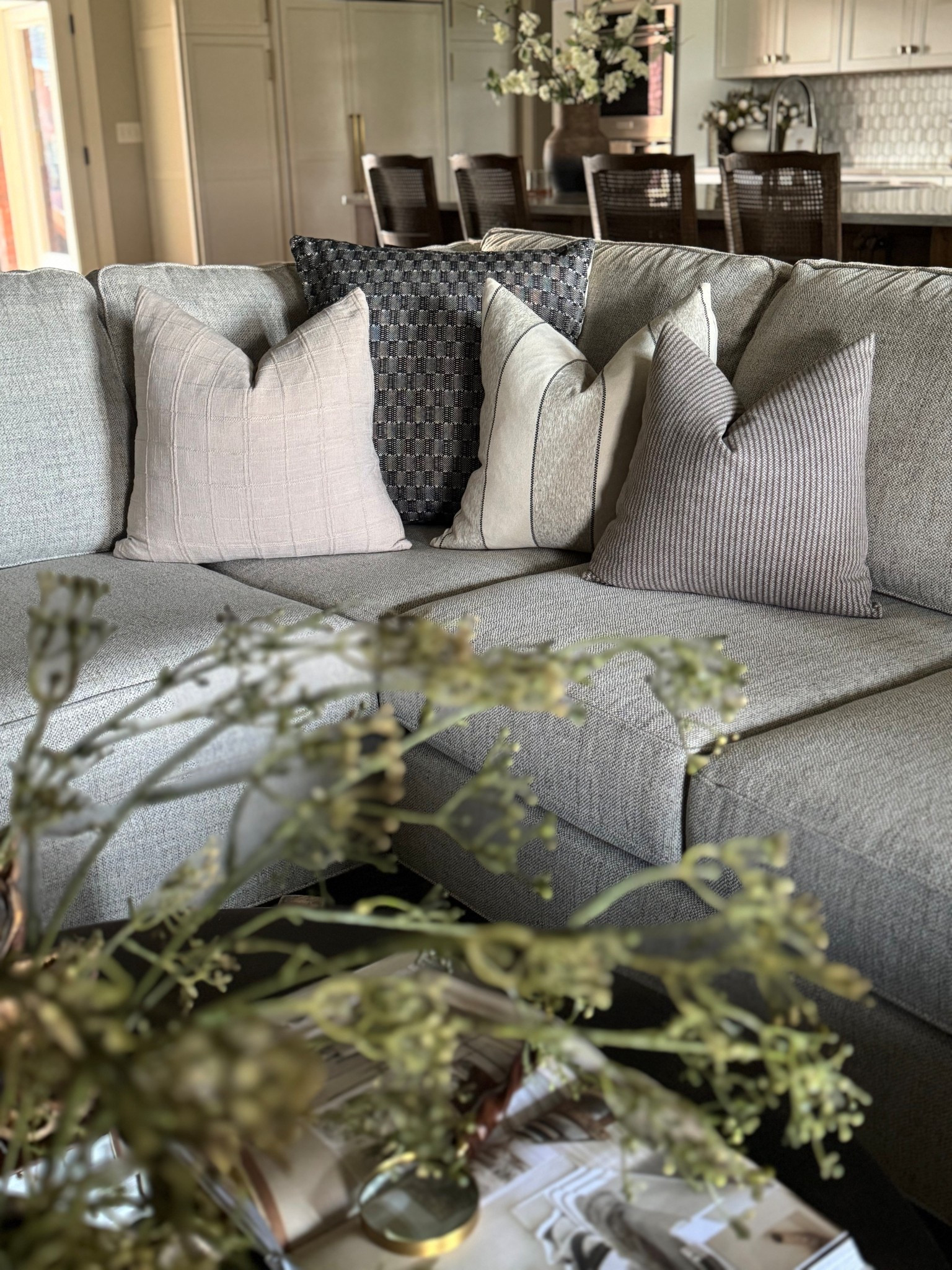 Recently refreshed my throw pillows and I’m really enjoying this combo of prints and textures. 

#LTKHome #LTKFindsUnder50 #LTKFindsUnder100