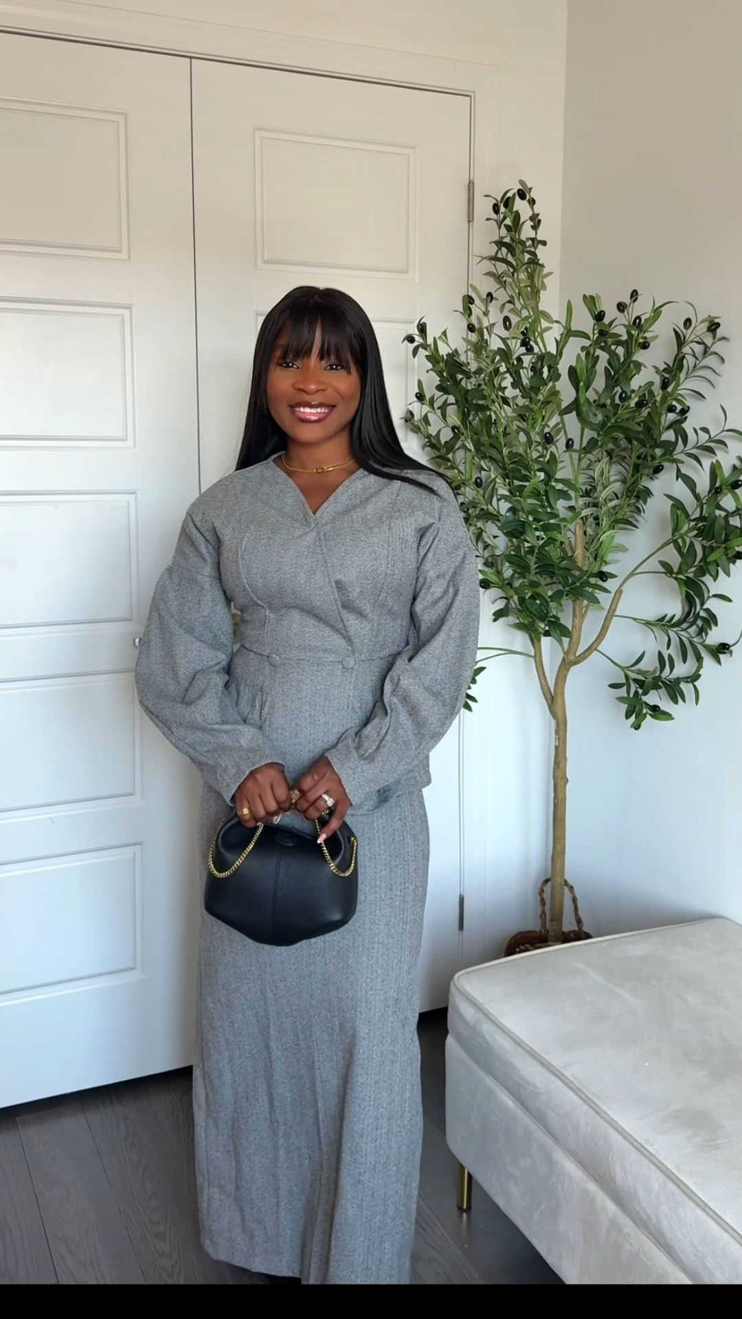 Where would you wear this set to?Wearing size small but the runs big but quality is decent. Bag is from Polene.

#LTKmodest #LTKfall #LTKstyletip