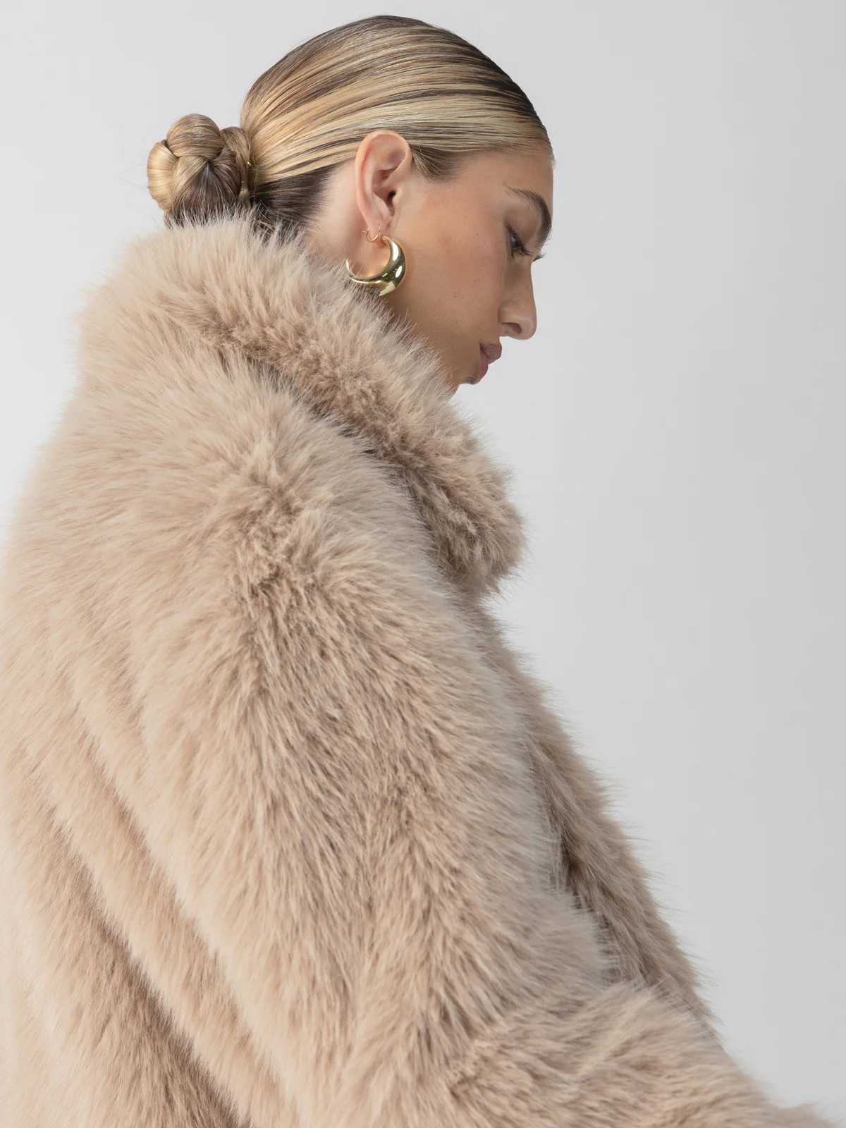 Carmen Fur Coat Chocolate Sundae | Sanctuary Clothing