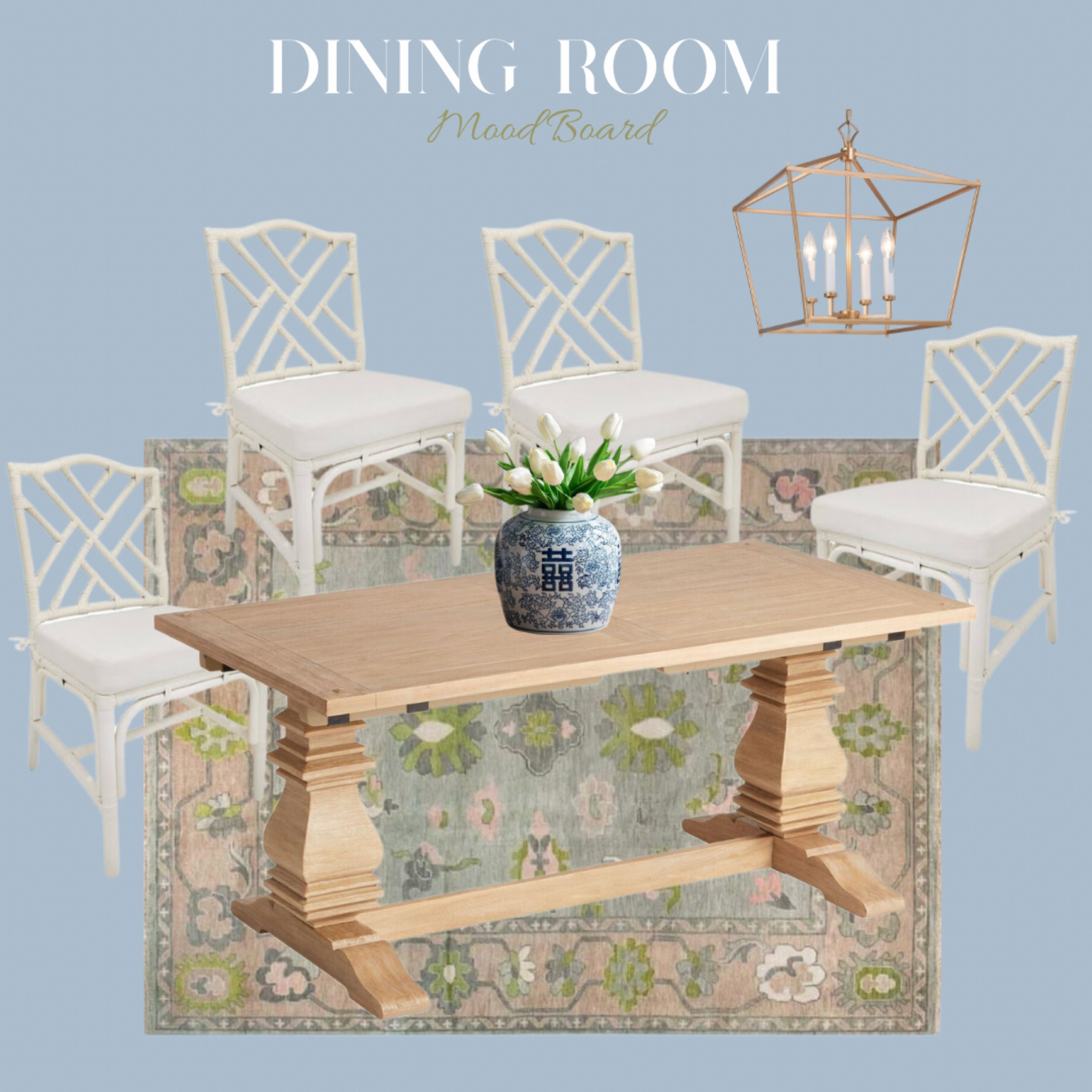 Our house is coming along nicely and we can’t wait to get moved in and start decorating! This is my dining room inspiration board and I’m loving the natural colors!! And of course I have to have some blue + white 🤍🤍

#LTKhome #LTKfamily