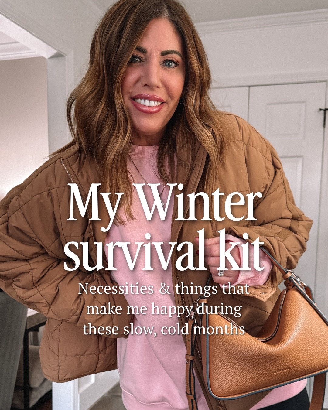 My winter survival kit: necessities & things that make me happy during these slow, cold months!

Fleece lined leggings / medium
Cozy throw blanket
Cozy, waterproof winter boots / TTS
Firming, moisturizing serum
Exfoliating polish
Cashmere sweaters/ large
Cozy mules/ sized down 1/2
Cozy fleece/ large
Sweatpant jeans/ 8 long
Luxe shine oil 
Cozy & warm winter coat / medium
Polarized sunglasses 
Collagen eye gels
Cozy puffer / medium 
Cozy sweaters/ large
Overnight collagen mask
Cozy & lightweight sweatpants / small long


#LTKOver40 #LTKBeauty #LTKselfcare