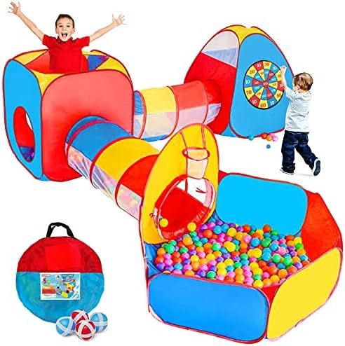 Kids Play Tent, 5 in 1 Pop Up Play Tunnel for Kid Toddler, Ball Pits Kid Tent Indoor Outdoor，To... | Amazon (CA)