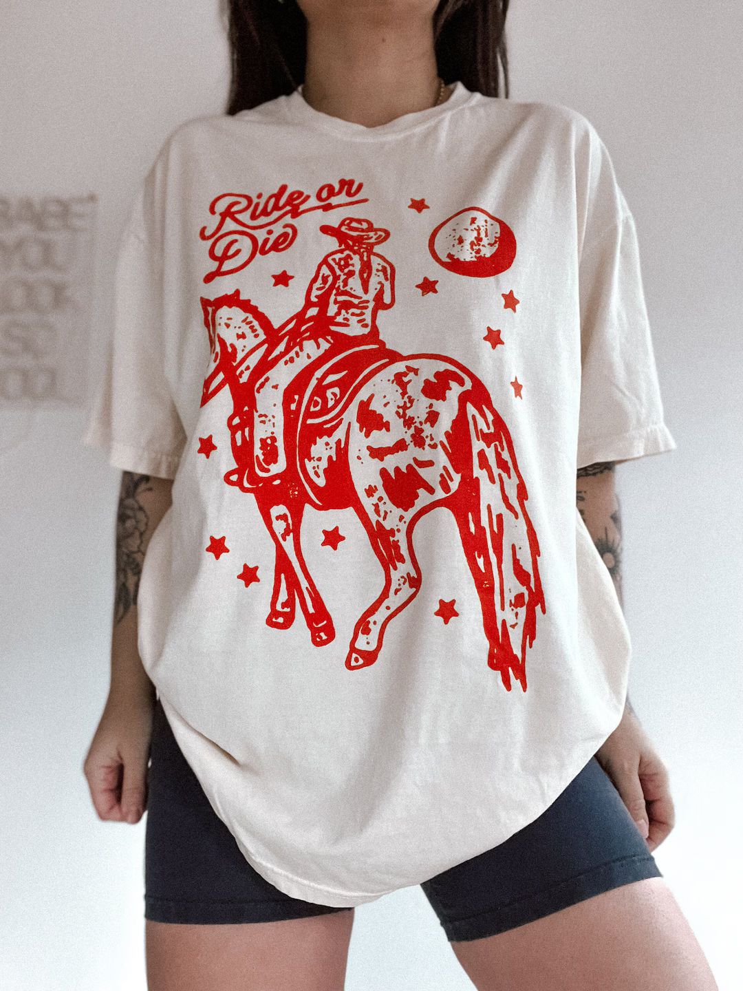 Ride or Die Cowgirl Horse Shirt, Aesthetic Trendy Western Graphic Tee, Vintage Inspired Graphic T... | Etsy (US)