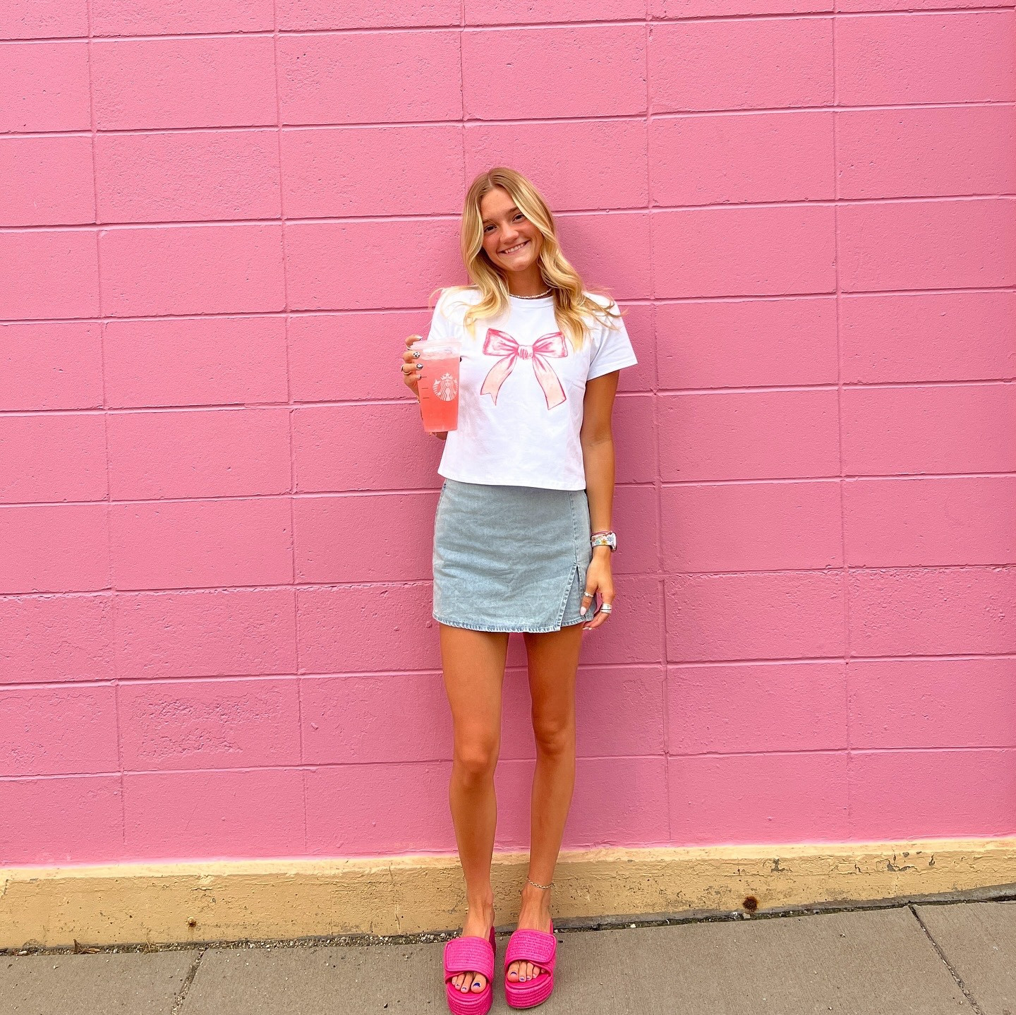 the cutest summer outfit 🎀🌷💖🌸 #pink #ootd #summeroutfit #pinkoutfit #pinkootd #trending #summerinspo 

#LTKStyleTip #LTKFindsUnder100 #LTKSummerSales