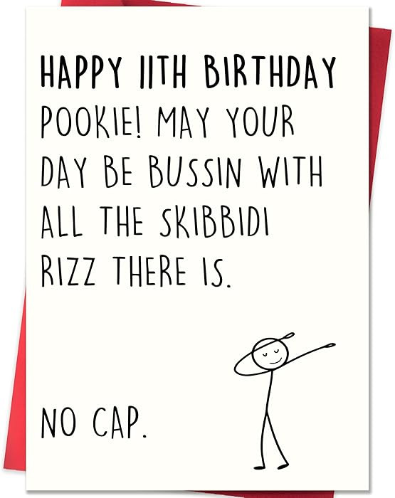 11th Birthday Card,11 Year Old Birthday Gifts & Decorations for Boys Girls Son Daughter Nephew Ni... | Amazon (US)