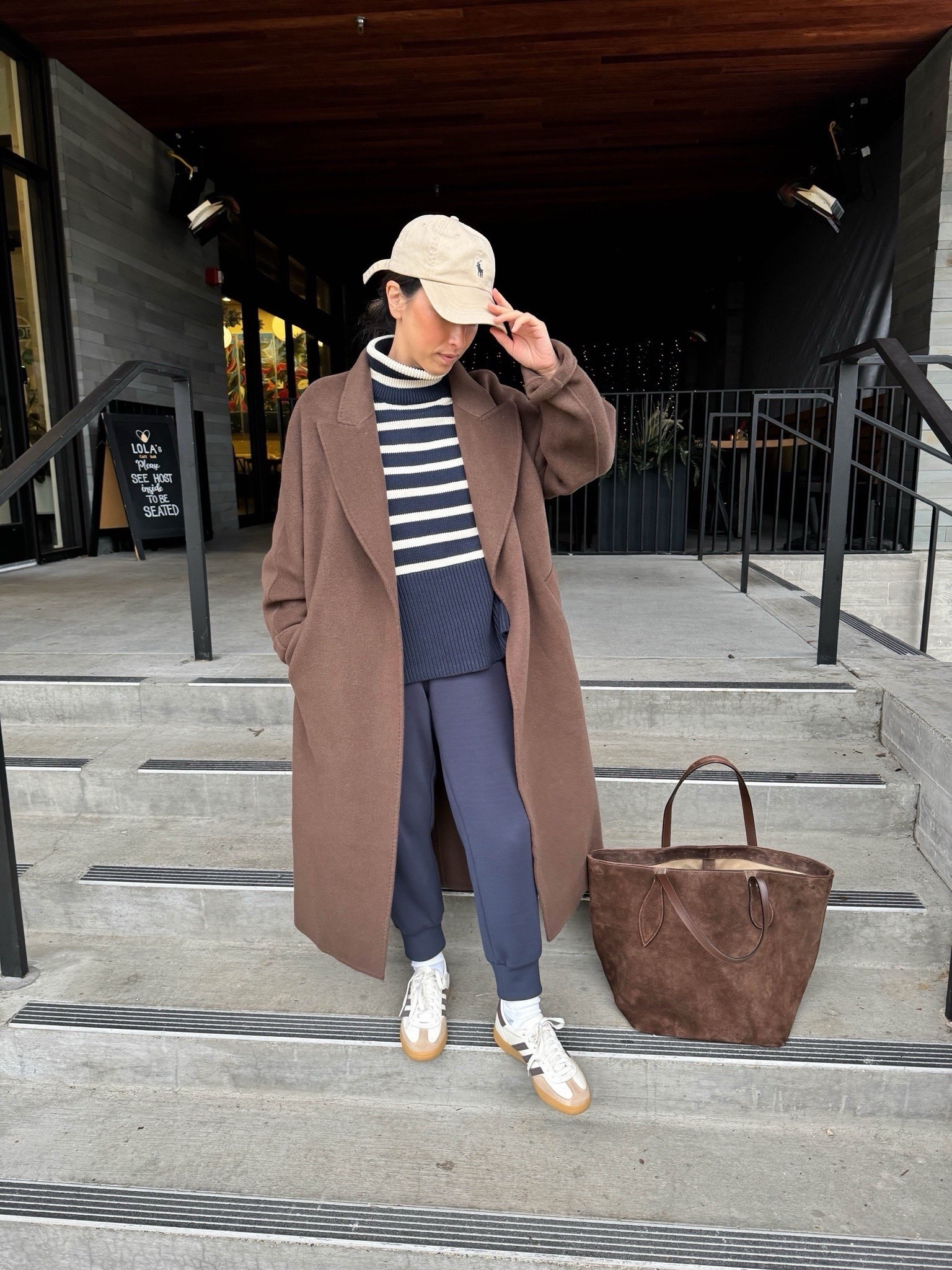 Cold weather outfit ideas. Leisure outfit ideas. mom-on-the-go outfits. I live in my Varley joggers and I love this color navy!

Gentle Herd Coat xs (old)
Gap turtleneck petite xs (old)
Varley joggers xs 25" insesam
Adidas Spezial 4.5 Mens
Polo Ralph Lauren cap
Little Liffner tote

Winter outfits, winter style, petite style, athleisure 


#LTKPetite #LTKootd #LTKSeasonal