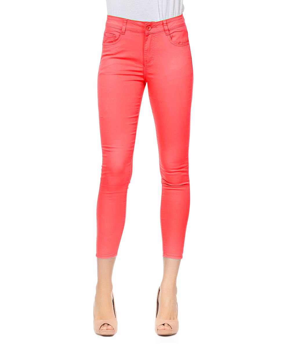 Tantra Women's Denim Pants and Jeans Red - Red Skinny Jeans - Women | Zulily