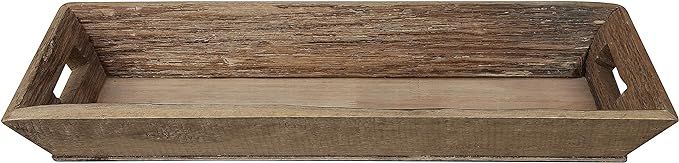 Brown Rectangle Decorative Wood Tray | Amazon (US)
