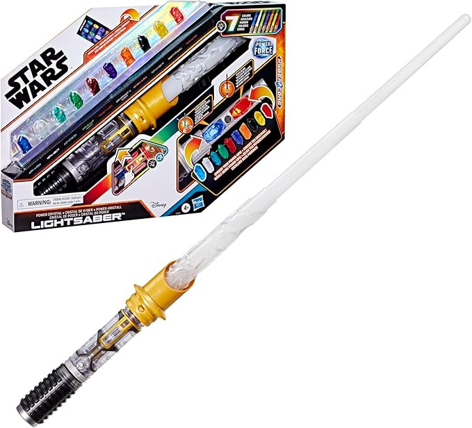 STAR WARS Power Crystal Lightsaber, 7 Colors & 10 Crystals, 50+ Color-Changing Combinations, Ligh... | Amazon (US)