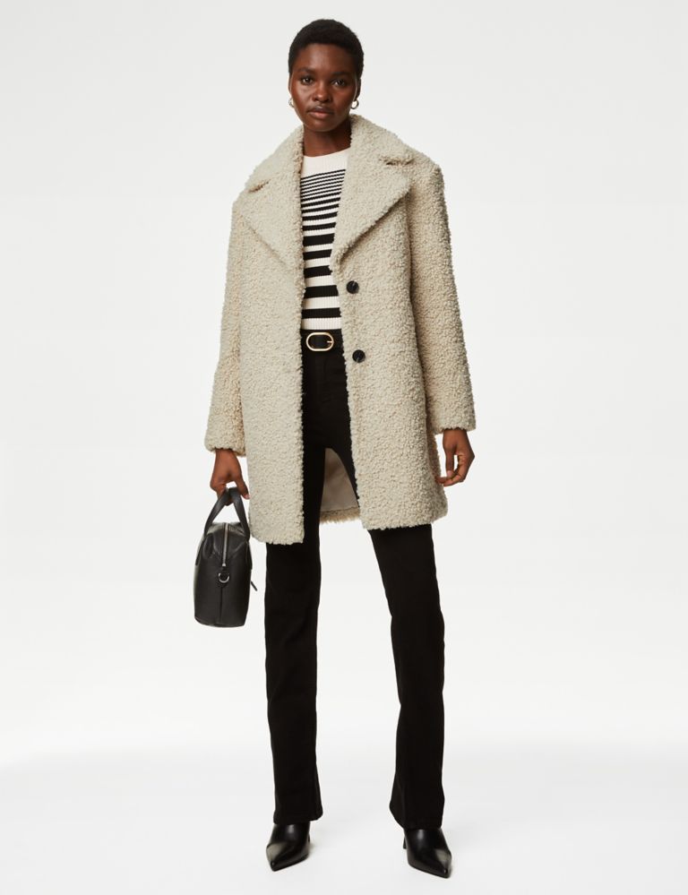 Textured Single Breasted Tailored Coat | Marks & Spencer (UK)