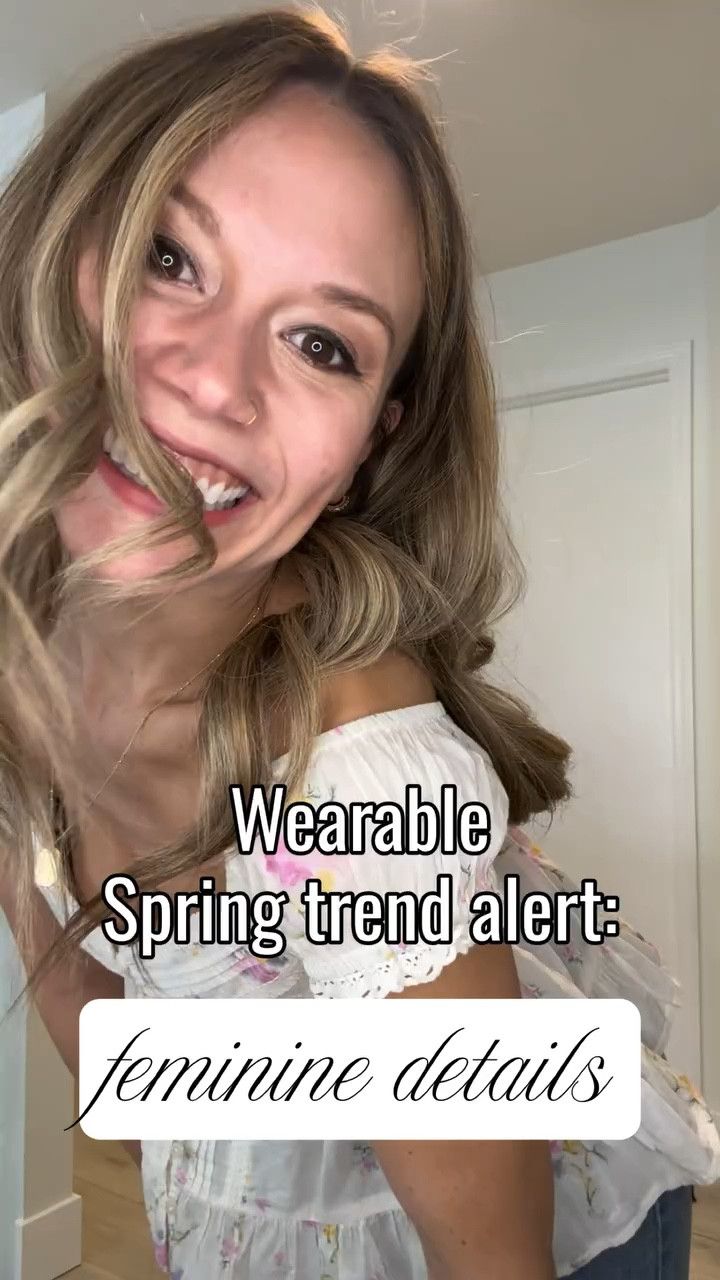 Let me explain something about spring trends.

Every year we act surprised when femininity comes back (florals for spring? How original 🙄)
Lace. Ruffles. Florals. Sheer layers. But, fashion runs on contrast. In the winter we seek out “armor” with our layered sweaters and heavier fabrications. The opposite is what we see trending when spring comes around. 

Fashion run on a pendulum swing (hi, AIC teachers, just here tryin’ to make you proud!), and since we’ve seen minimalistic “clean girl” style for a bit, we are going to head into what the industry refers to as a “romantic revival”. I foresee this round as being less fragile and more confident. Think corsetry as empowerment (I’m choosing this - it isn’t required of me!), sheerness that still has structure to it, and of course, feminine details that are intentional. 

#LTKmomlife #LTKootd