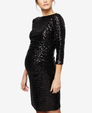 A Pea In The Pod Maternity Sequin Sheath Dress | Macys (US)