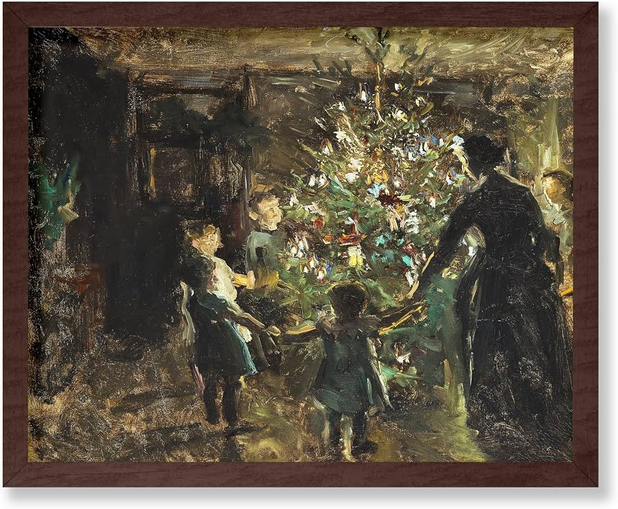 Poster Master Vintage Christmas Tree Painting Poster - Retro Christmas Print - Holiday Art - Wint... | Amazon (US)