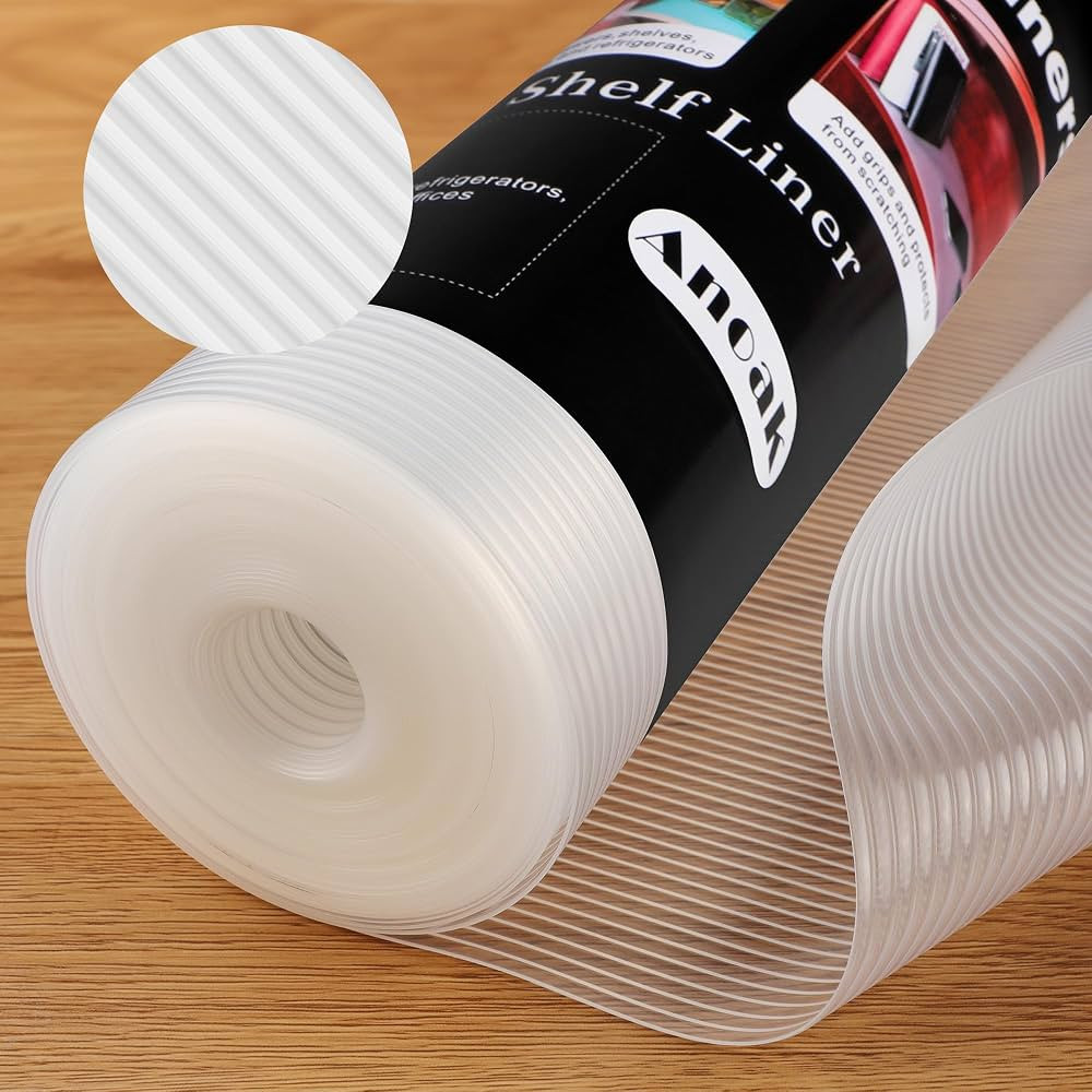 Anoak Shelf Liner Cabinet Liner, Non Adhesive Drawer Liner, Washable 12 Inch x 20 FT(240 Inch) Wa... | Amazon (US)