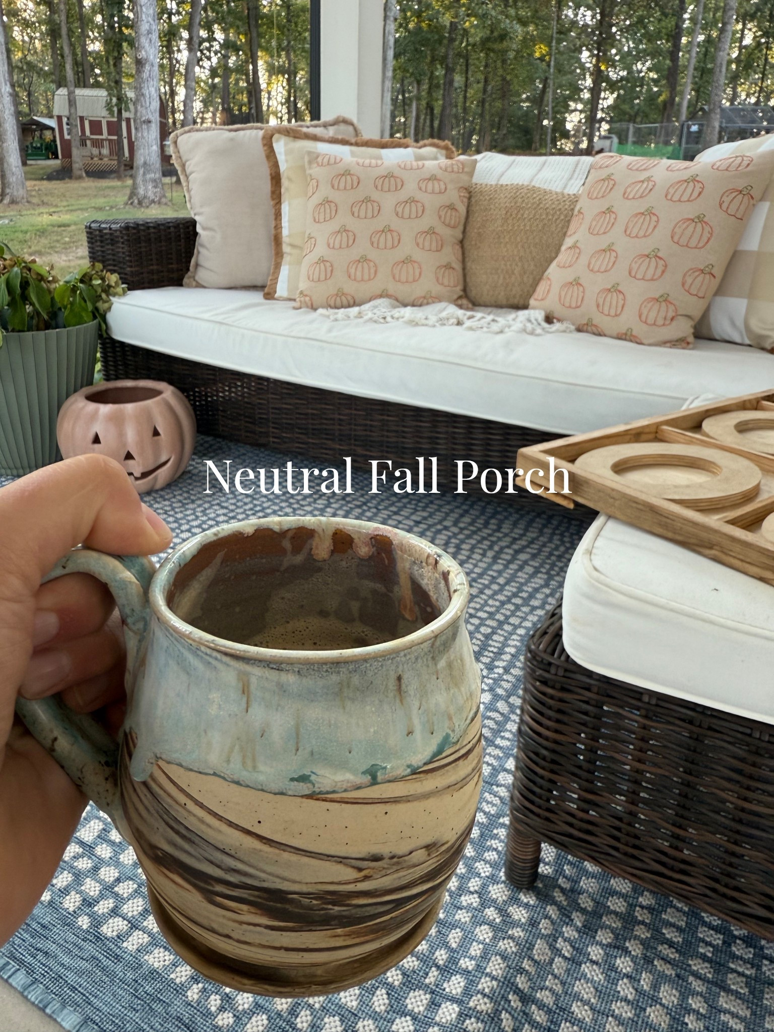 I just changed over to my cozy fall neaturals on my porch! My favorite place to cozy up on cool mornings. 

#LTKHome #LTKSeasonal