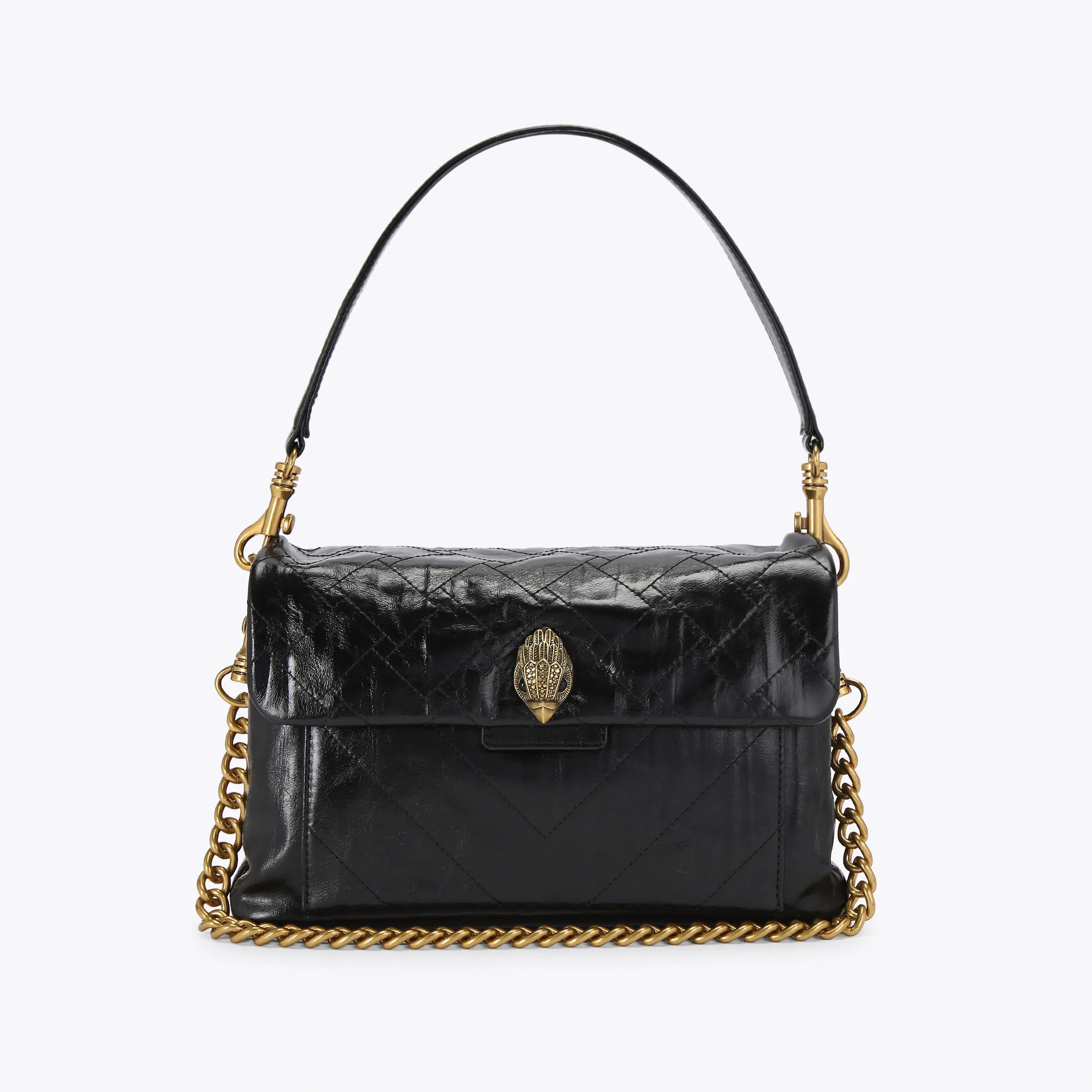 KENSINGTON XBODY Black Leather Shoulder Bag by Kurt Geiger London | Kurt Geiger US