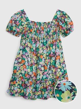 Toddler Puff Sleeve Floral Dress | Gap (US)