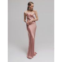 Pink Dress For Wedding, Blush Wedding With Train, Bridal Dress, Long Bridesmaid | Etsy (US)