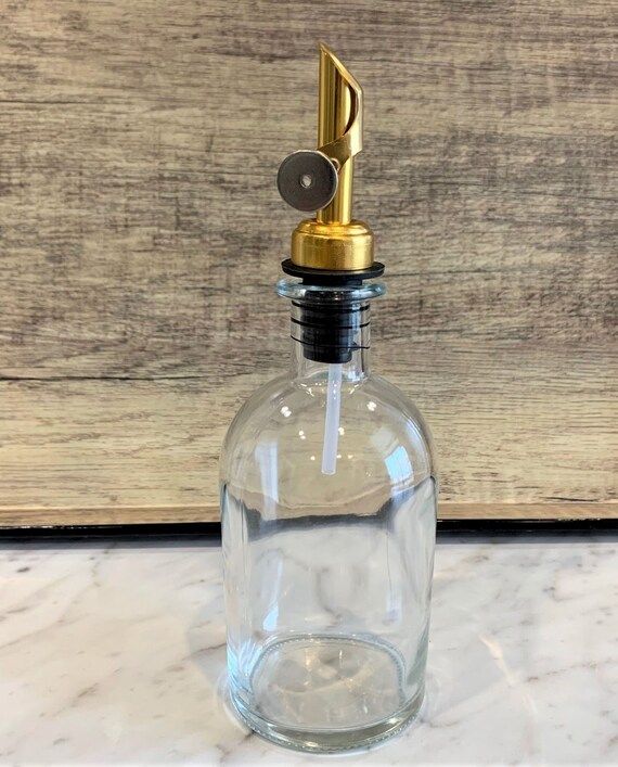 Apothecary Clear Glass Bottles With Weighted Pour Spouts  | Etsy | Etsy (US)