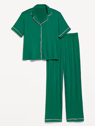 Sunday Sleep Knit Jersey Pant Set | Old Navy (US)