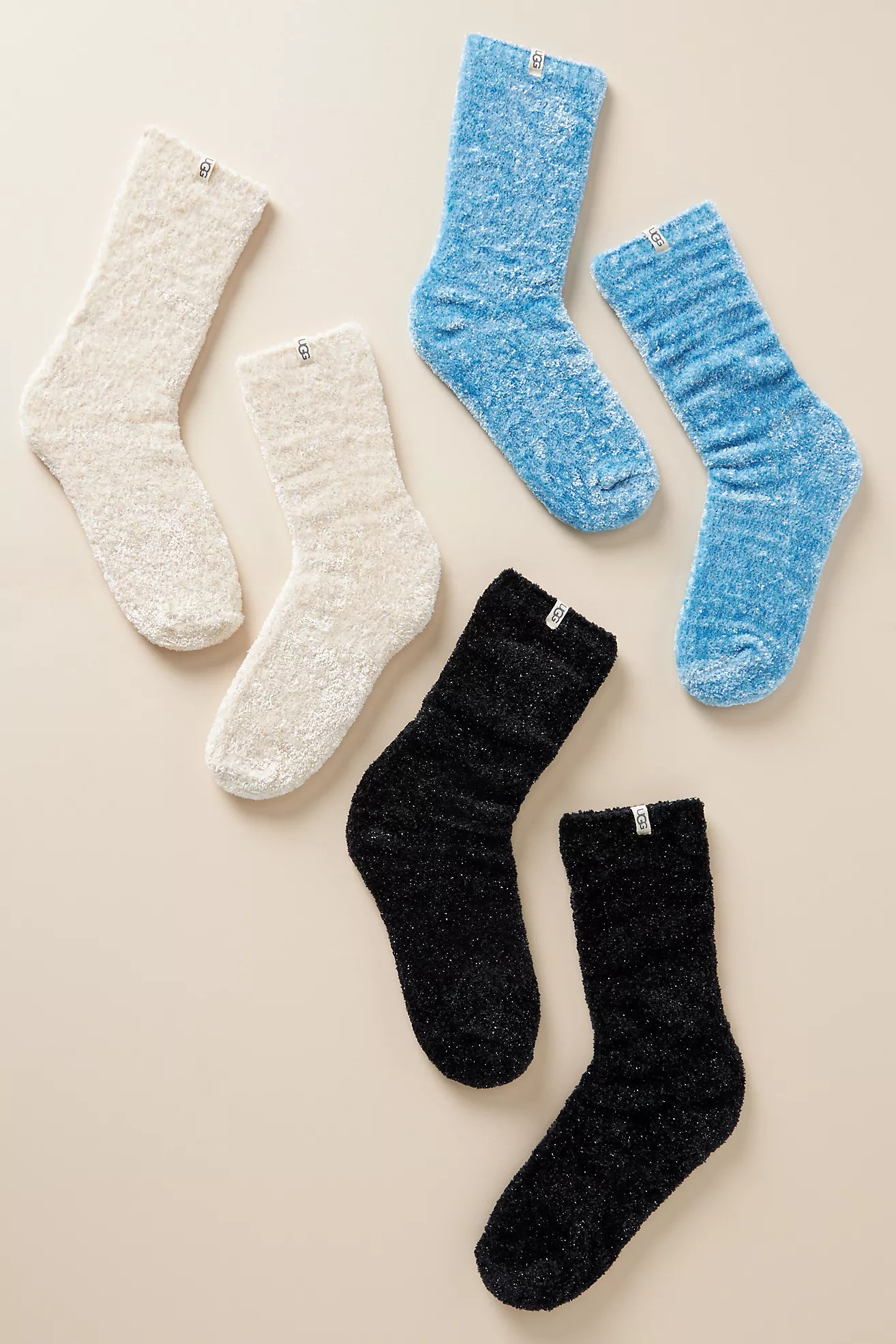 UGG Leda Sparkle Socks, Set of 3 | Anthropologie (US)