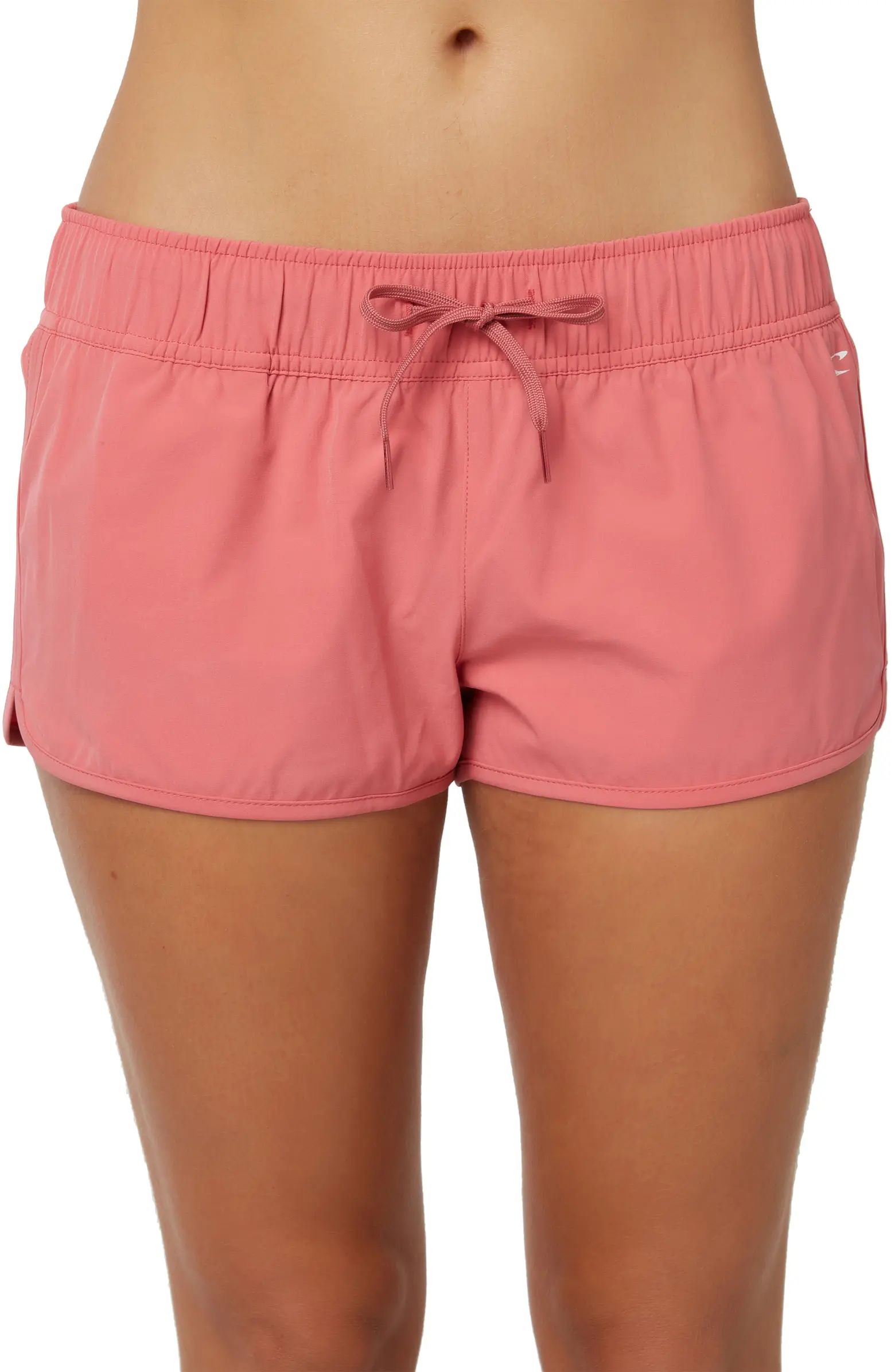 Laney Stretch Tie Waist Board Shorts | Nordstrom