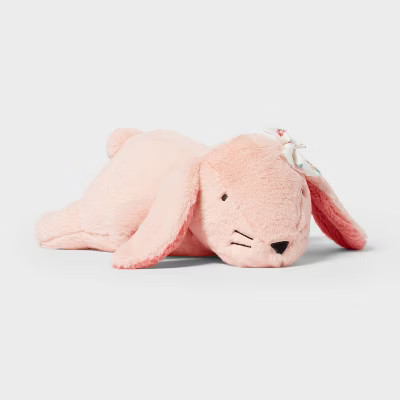Bunny Weighted Plush Kids' Throw Pillow Pink - Pillowfort™ | Target