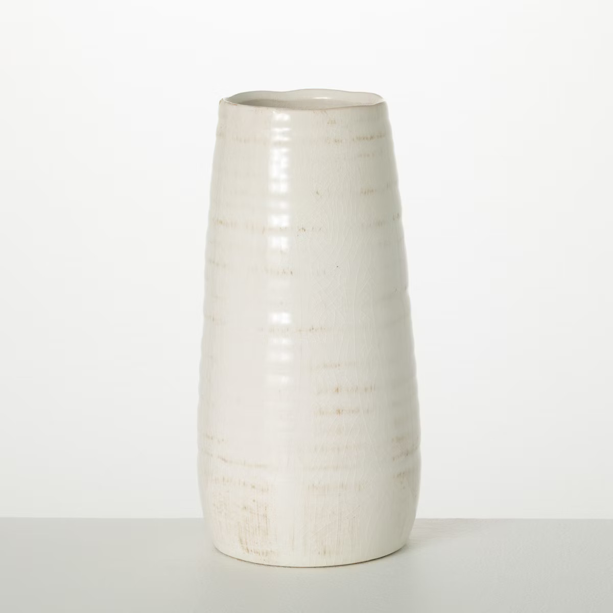 Sullivans Tall Ceramic Vase 11.5"H Off-White | Target