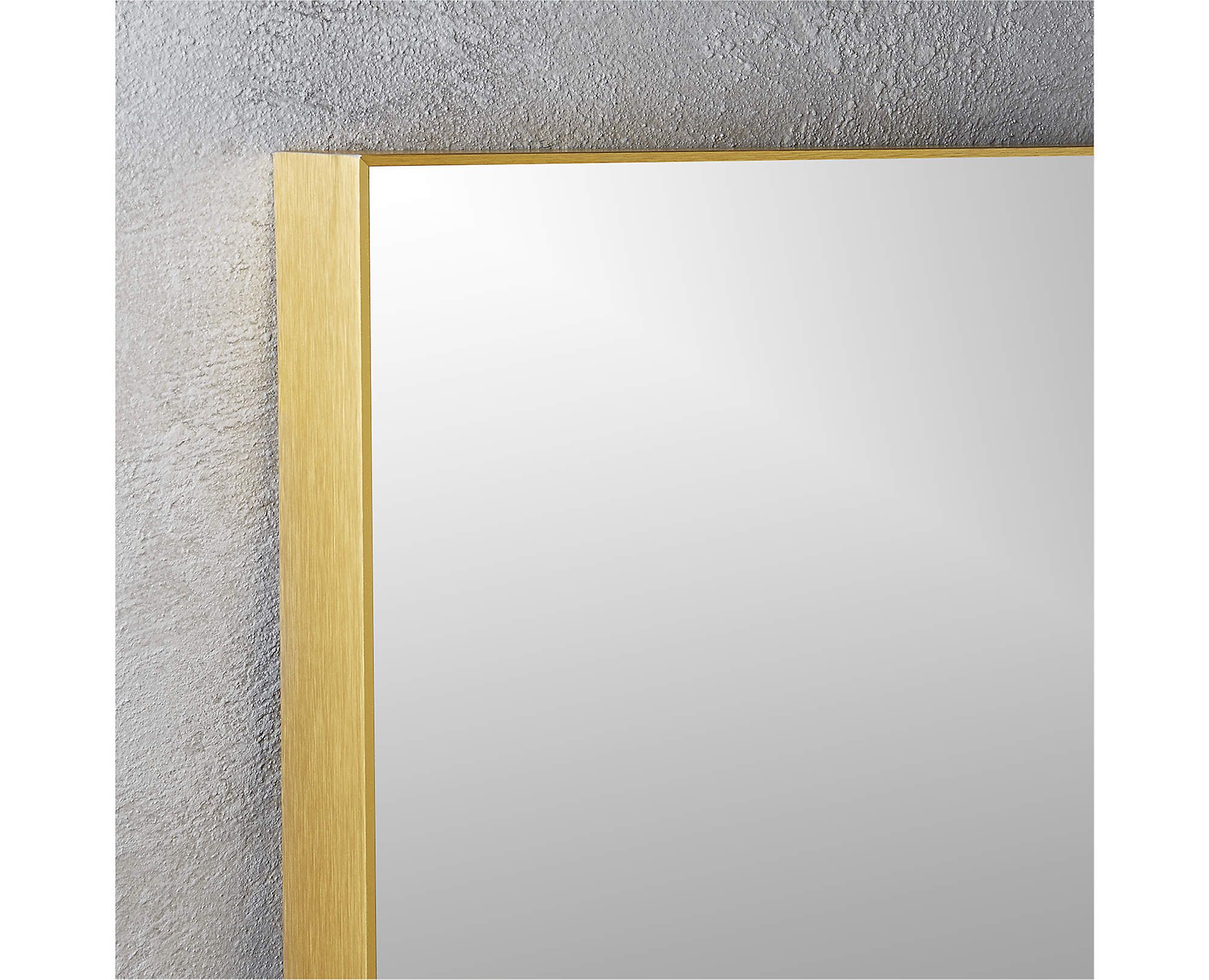 Infinity Brass 32"x76" Floor Mirror + Reviews | CB2 | CB2