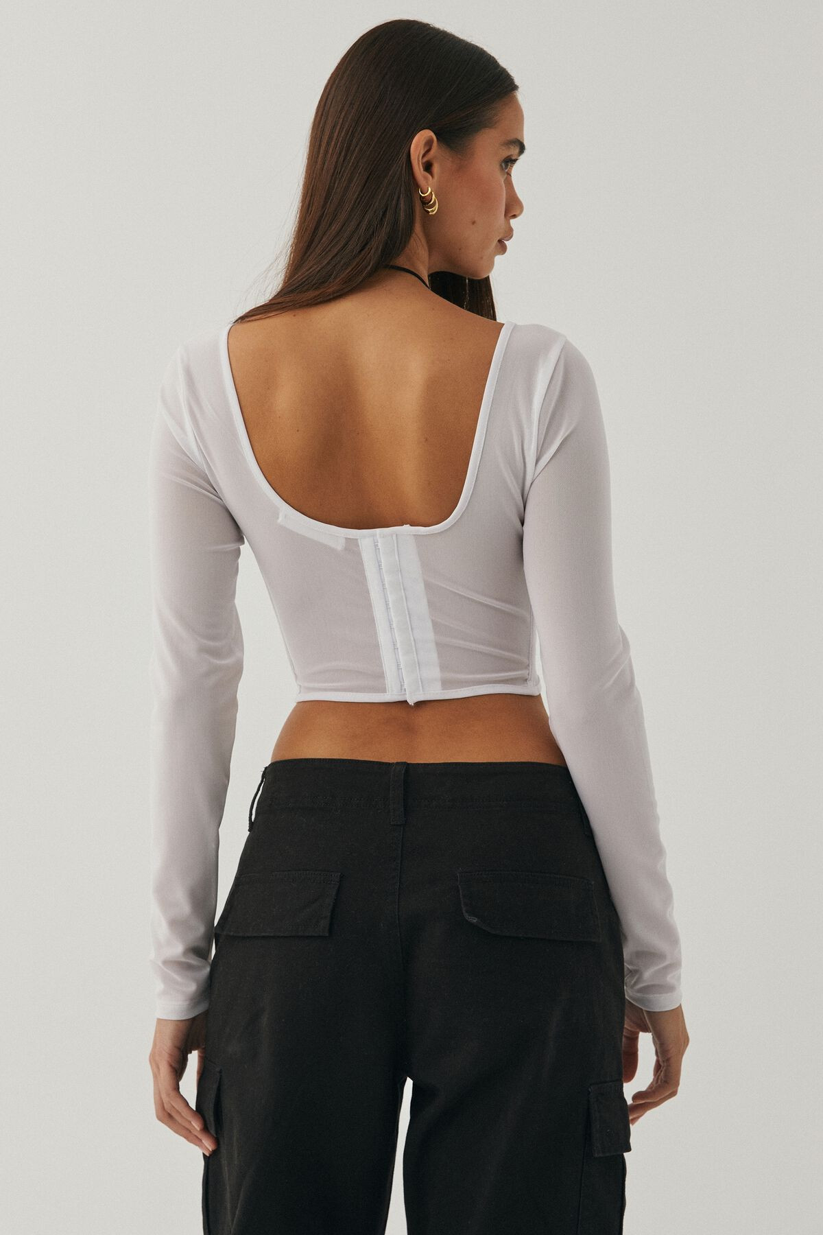 Nora Long Sleeve Mesh Corset | Supre (AU & NZ)