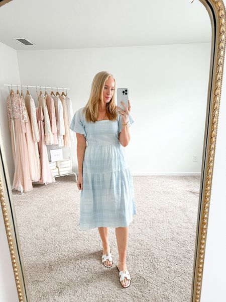 I can't believe this dress is from Walmart, it would be perfect for Easter! 

Easter dress // midi dress // spring dress 

#LTKstyletip #LTKSeasonal #LTKFind