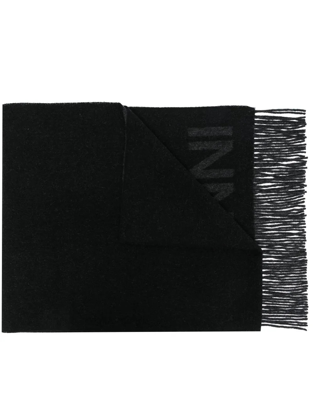 GANNI Long Fringed Scarf - Farfetch | Farfetch Global