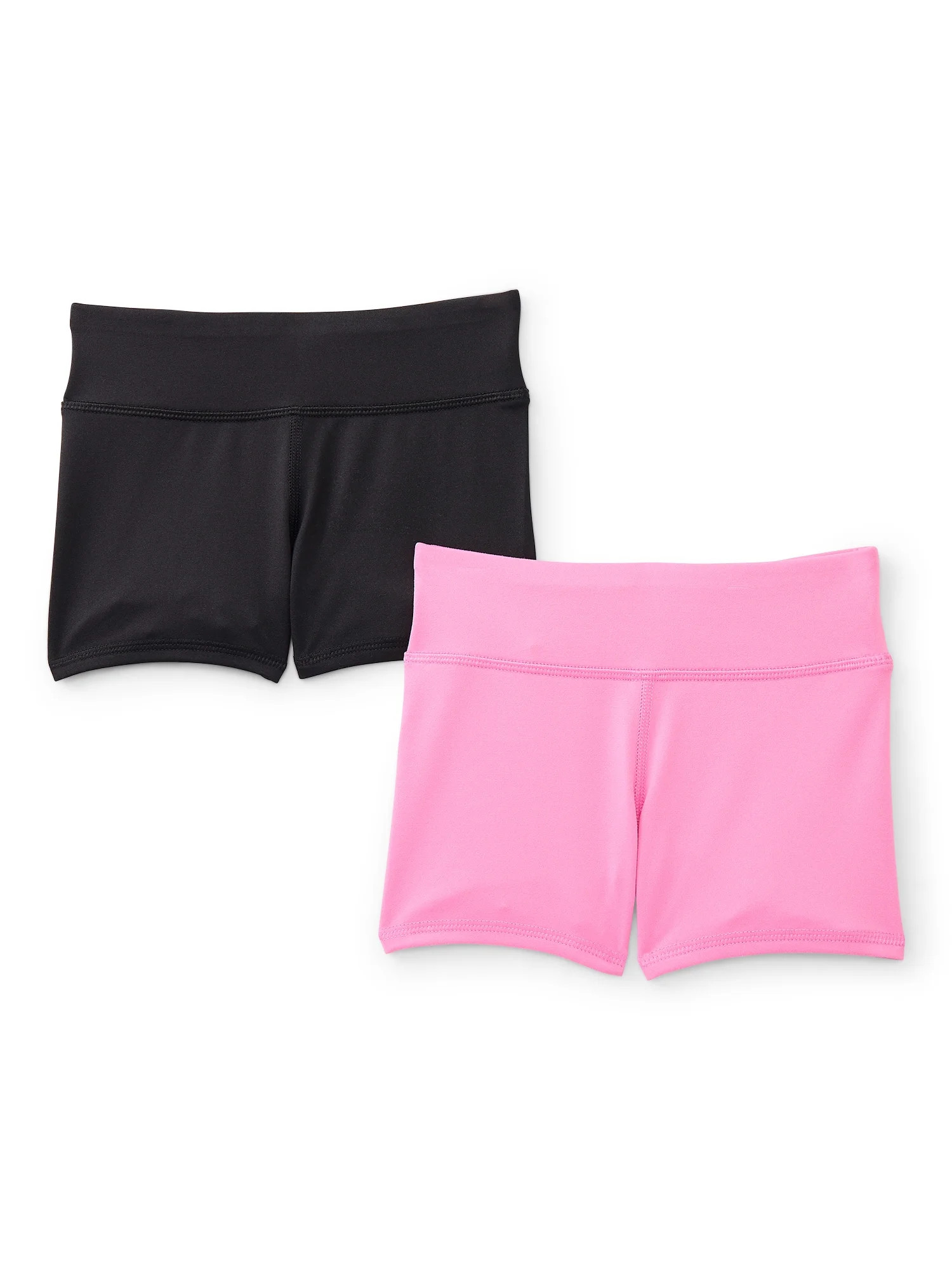 Athletic Works Girls Active Tumble Shorts, 2-Pack, Sizes 4-18 & Plus | Walmart (US)