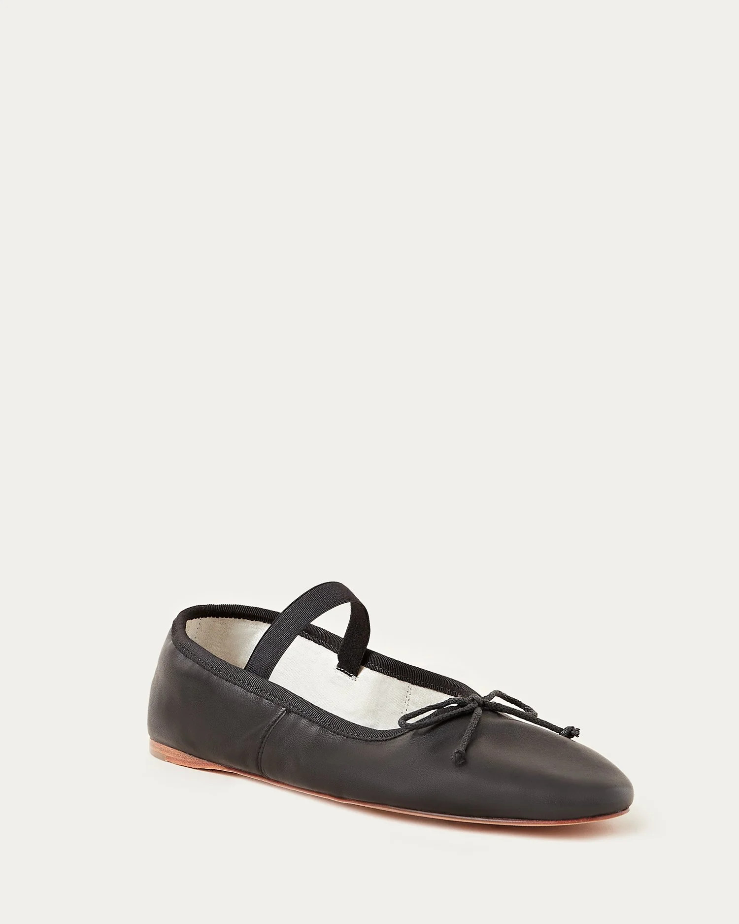 Leonie Black Leather Ballet Flat | Loeffler Randall