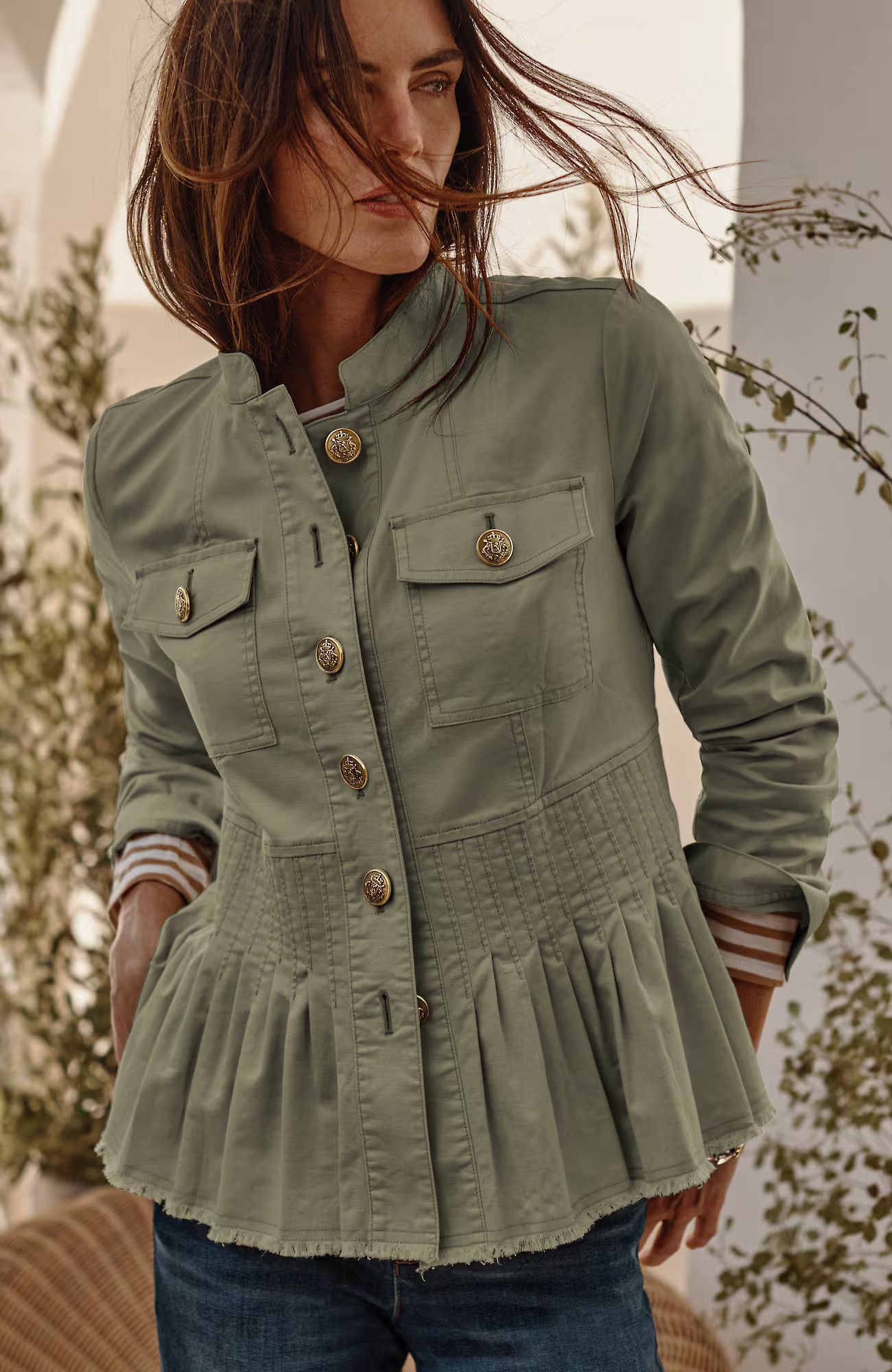 J.Jill Military Peplum Jacket | J. Jill