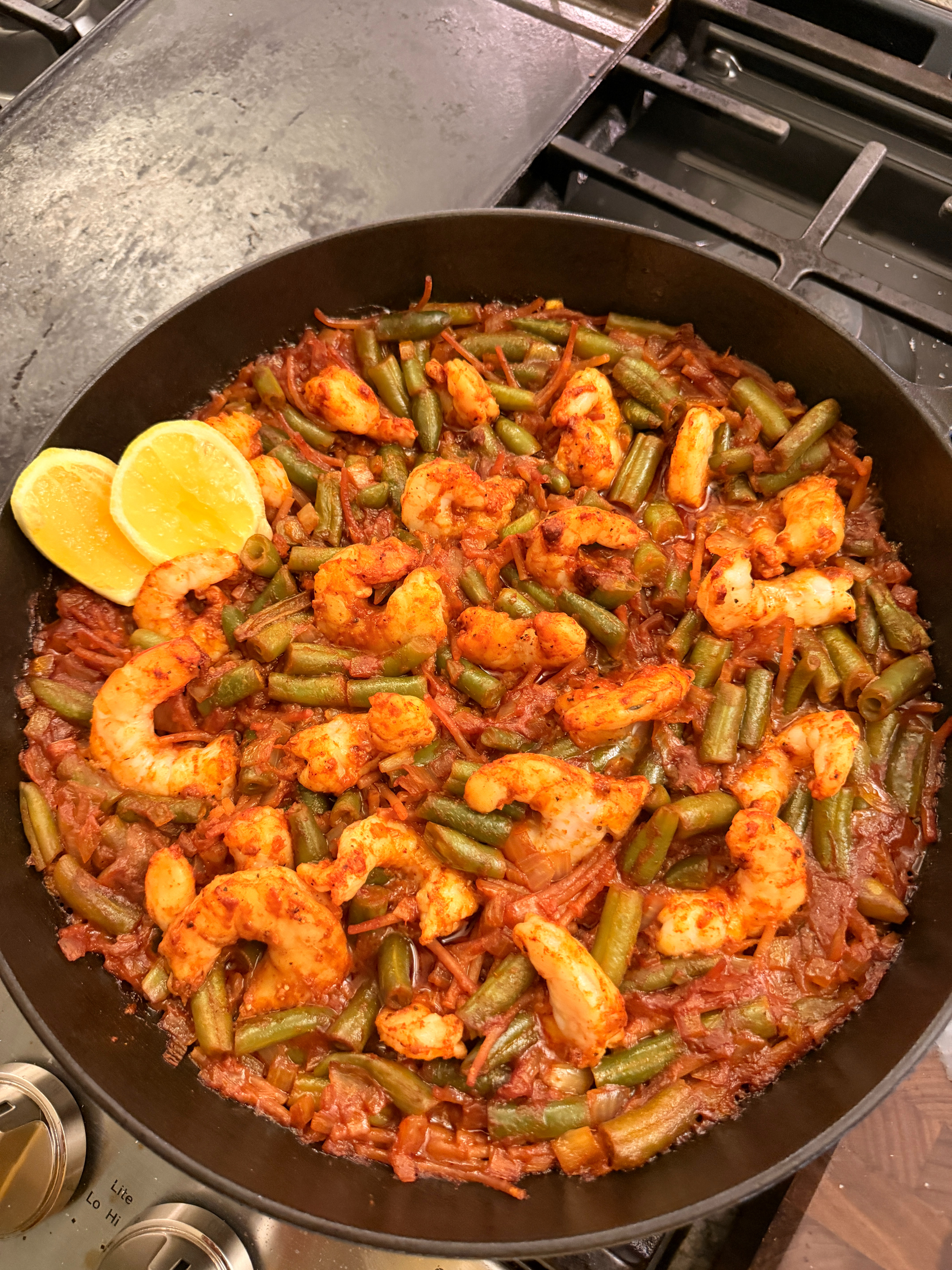 Shop the tools I used: Fideos, but make it spaghetti.

This is the kind of dinner that only exists because I had a bad day. An empty fridge, a hungry kid, and zero energy led to broken spaghetti, tomato paste, anchovies, frozen shrimp, and frozen green beans becoming one of my favorite pantry meals.
 

 #LTKfoodie #LTKHome
