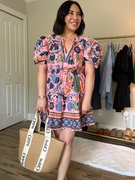 Farm Rio dress
Floral dress
Spring outfit 


#LTKover40 #LTKSeasonal #LTKstyletip