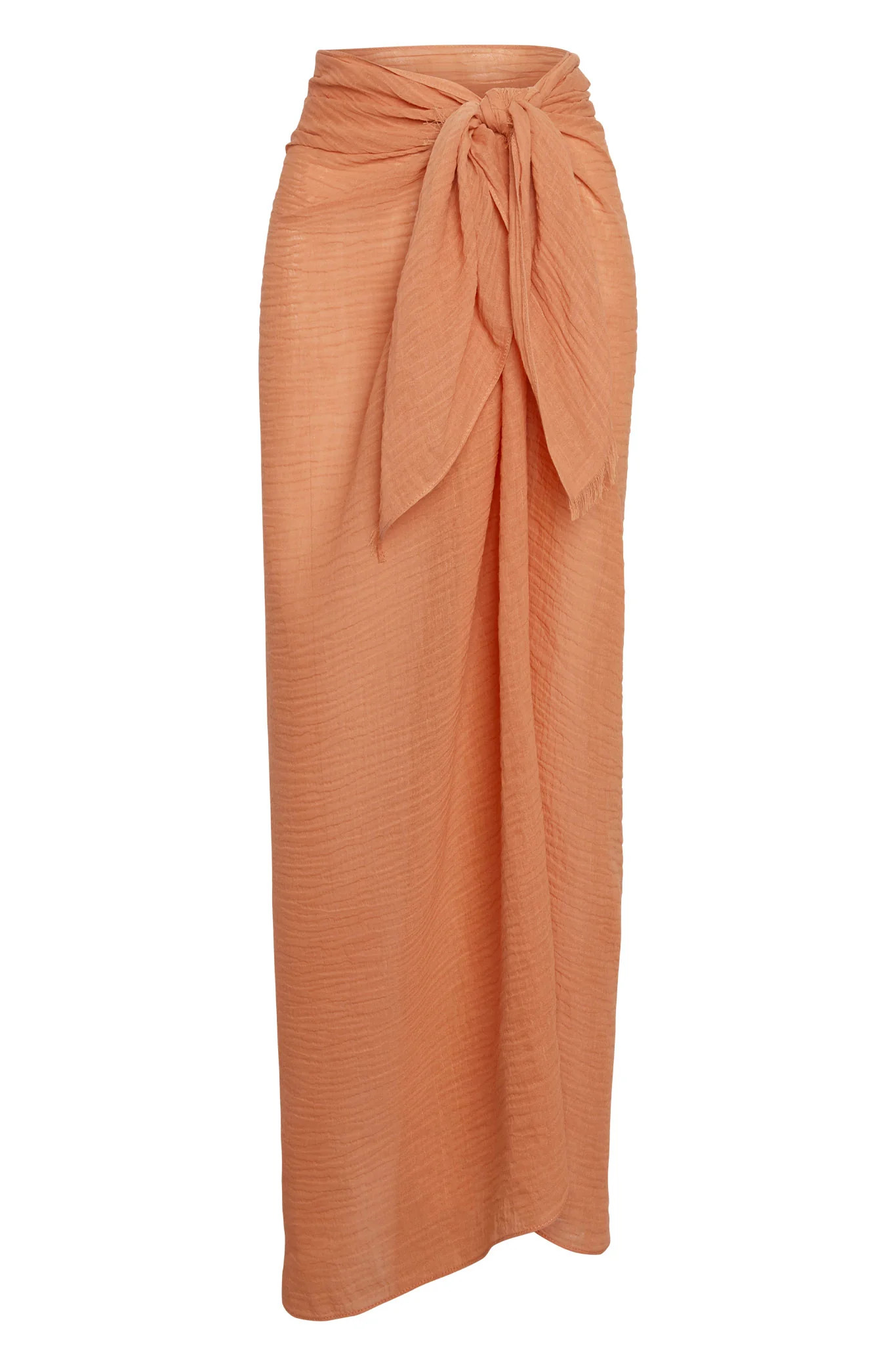 St. Tropez Sarong - Desert Rose Crinkle Linen | Monday Swimwear