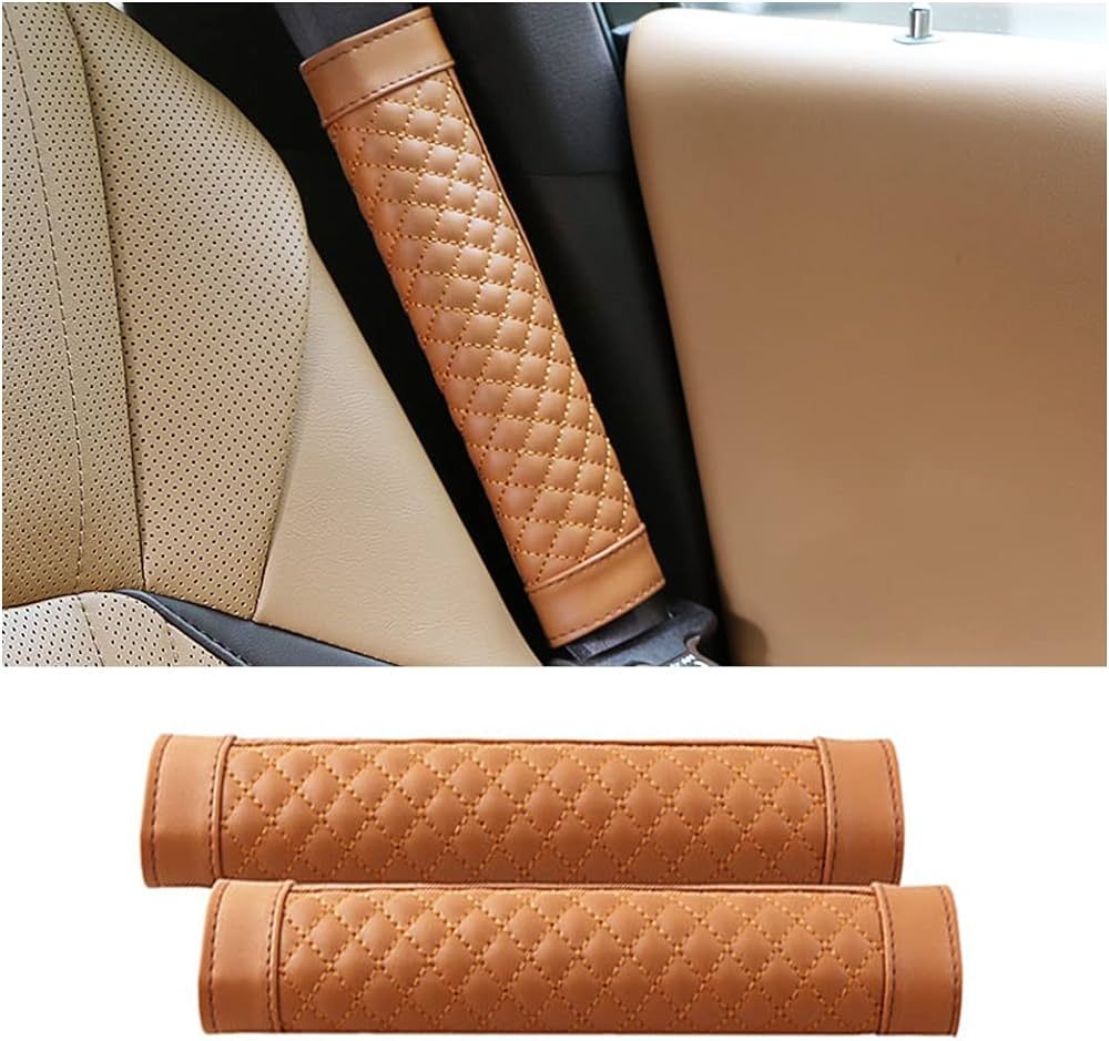 zipelo Car Seat Belt Cover, Soft Leather SeatBelt Shoulder Strap Covers, Vehicle Interior Breatha... | Amazon (US)