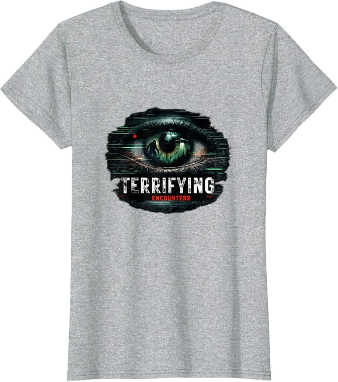 Terrifying Encounters Paranormal Horror Mystery Graphic T-Shirt | Amazon (US)