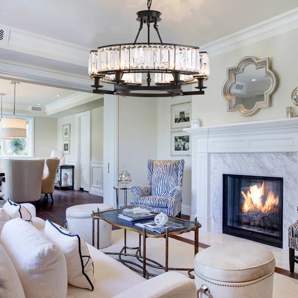 Ageliki 6 - Light Dimmable Wagon Wheel Chandelier | Wayfair North America