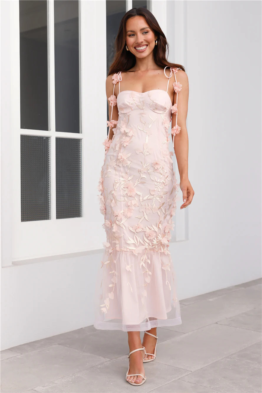 Enchanted Dream Midi Dress Pink | Hello Molly (AU)