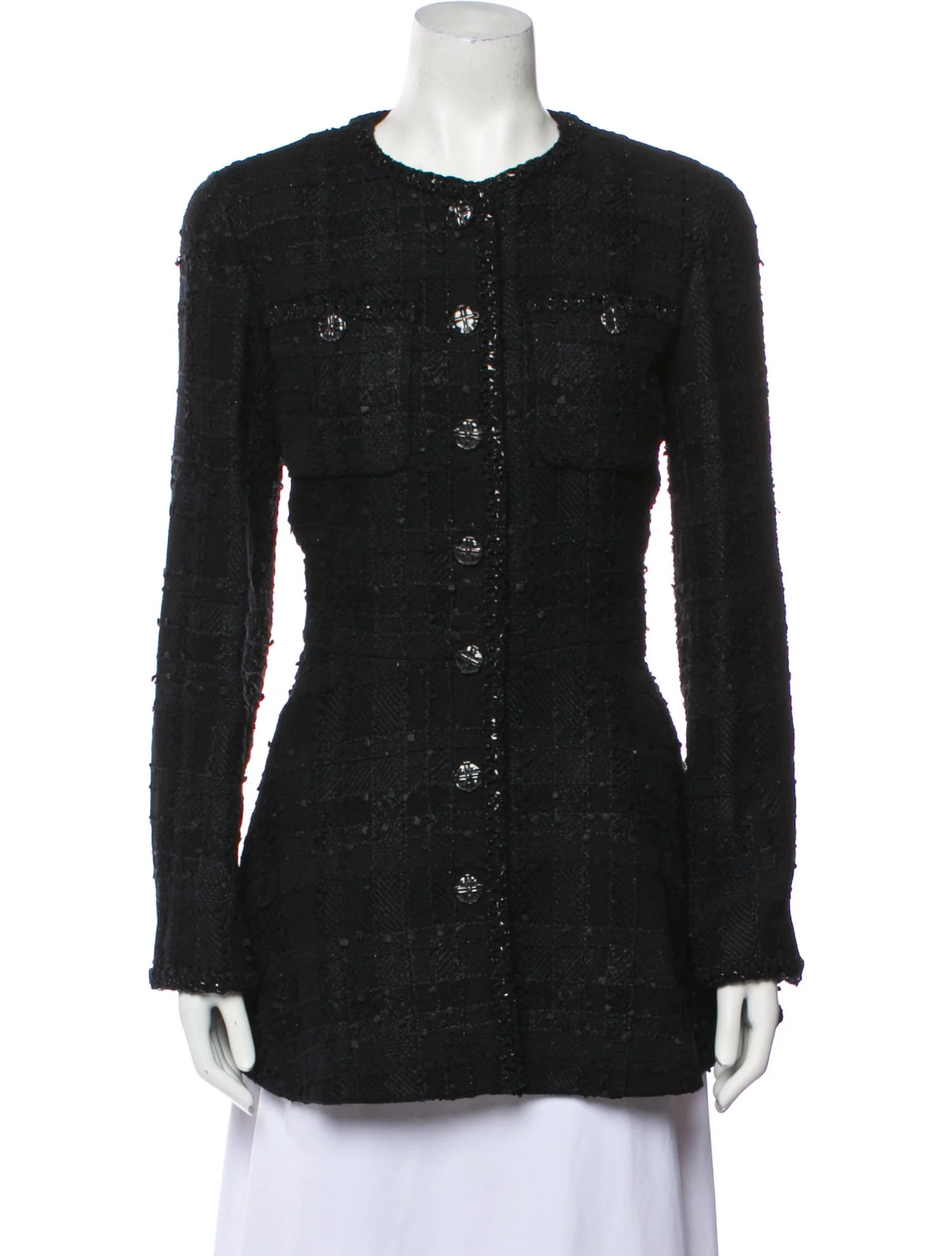 2023 Tweed Pattern Evening Jacket | The RealReal